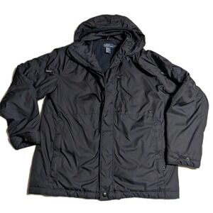 Polo Ralph Lauren Hooded Field Jacket Mens L Navy Insulated Utility Coat